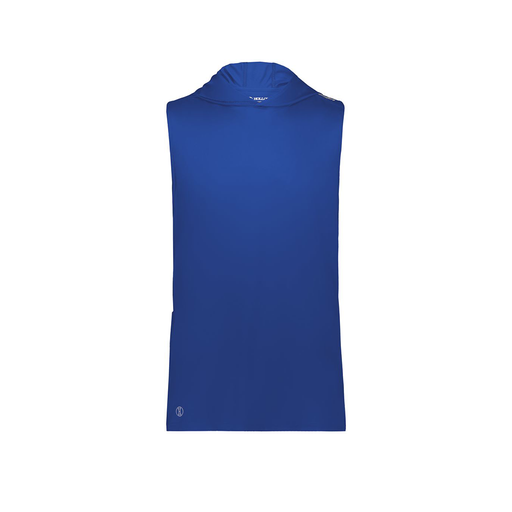 [222590.060.XS-LOGO1] Men's CoolDry Sleeveless Hoodie (Adult XS, Royal, Logo 1)