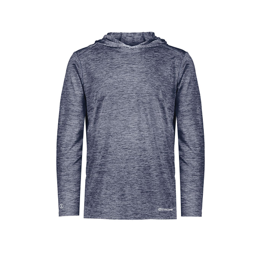 [FOLHCGNV-AS-LOGO1] Men's Charge Hoodie (Adult S, Navy, Logo 1)