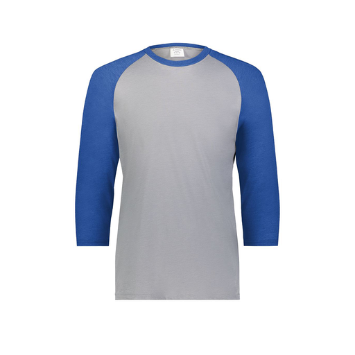 [6880.28V.S-LOGO3] Youth Vintage 3/4 T-Shirt (Youth S, Royal, Logo 3)